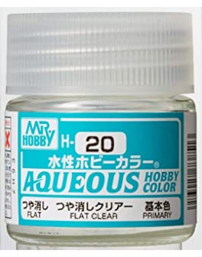 MR HOBBY AQUEOUS PAINT - H-020 Flat Clear