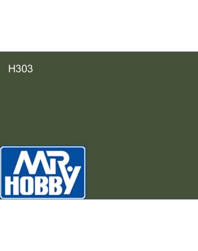 MR HOBBY AQUEOUS PAINT - H-303 Semi-Gloss Green (FS 34102)