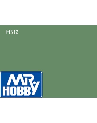 MR HOBBY AQUEOUS PAINT - H-312 Semi-Gloss Green (FS 34227)