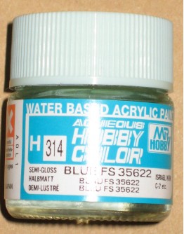 MR HOBBY AQUEOUS PAINT - H-314 Semi-Gloss Blue (FS 35622)