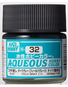 MR HOBBY AQUEOUS PAINT - H-032 Gloss Field Grey (1)