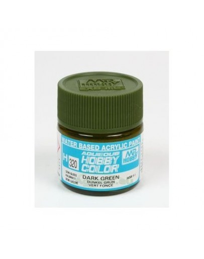 MR HOBBY AQUEOUS PAINT - H-320 Semi-Gloss Dark Green