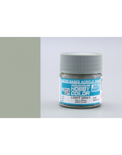 MR HOBBY AQUEOUS PAINT - H-324 Flat Light Gray