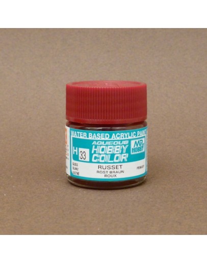 MR HOBBY AQUEOUS PAINT - H-033 Gloss Russet 