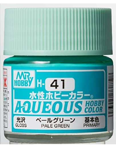 MR HOBBY AQUEOUS PAINT - H-041 Gloss pale Green