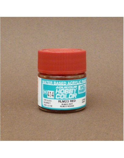 MR HOBBY AQUEOUS PAINT - H-414 Semi-Gloss RLM23 Red