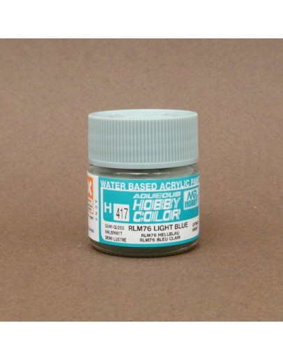 MR HOBBY AQUEOUS PAINT - H-417 Semi-Gloss RLM76 Light Blue