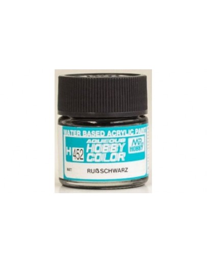 MR HOBBY AQUEOUS PAINT - H-452 Matt Rubschwarz