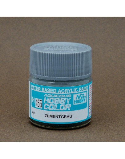 MR HOBBY AQUEOUS PAINT - H-455 Matt Zementgrau