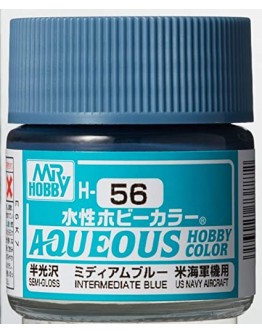 MR HOBBY AQUEOUS PAINT - H-056 Semi-Gloss Intermediate Blue