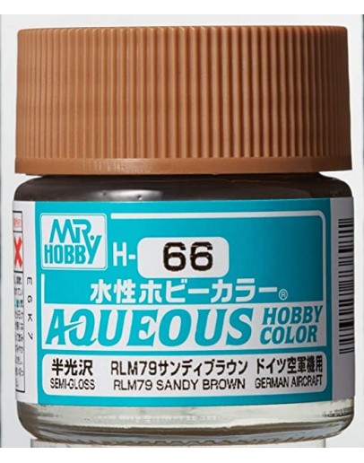 MR HOBBY AQUEOUS PAINT - H-066 Semi-Gloss RLM79 Sandy Brown