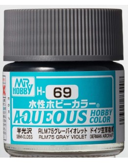 MR HOBBY AQUEOUS PAINT - H-069 Semi-Gloss RLM75 Gray