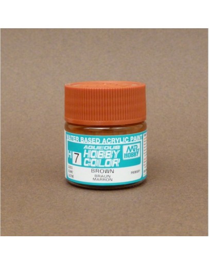 MR HOBBY AQUEOUS PAINT - H-007 Gloss Brown