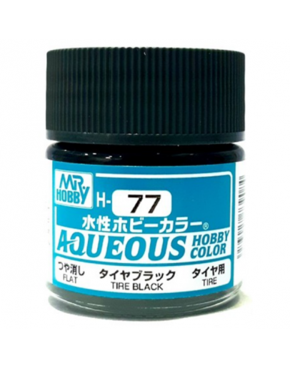 MR HOBBY AQUEOUS PAINT - H-077 Flat Tire Black