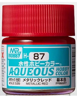 MR HOBBY AQUEOUS PAINT - H-087 Metallic Red