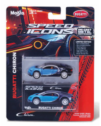 MAISTO SPEED ICONS 1/64 SCALE DIE-CAST MODEL CAR KIT - 15701 - BUGATTI CHIRON - MAT15701