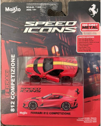 MAISTO SPEED ICONS 1/64 SCALE DIE-CAST MODEL CAR KIT - 15709 - FERRARI 812 COMPETIZIONE - MAT15709