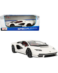 MAISTO 1/18 SCALE DIE-CAST MODEL CAR - 31459W - LAMBORGHINI LAUNTACH LP1 800-4 - WHITE MAT31459W