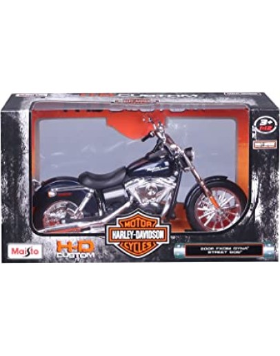 MAISTO 1/12 SCALE DIE-CAST MODEL MOTOR BIKE - 32325  HARLEY-DAVIDSON MOTOR CYCLES - 2006 FXDBI DYNA STREET BOB  MAT132325