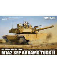MENG 1/72 SCALE PLASTIC MODEL MILITARY KIT - 72003 - U.S. MAIN BATTLE TANK M1A2 SEP ABRAMS TUSK II