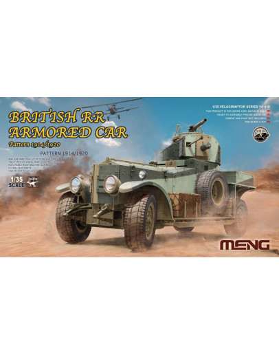 MENG 1/35 SCALE PLASTIC MILITARY MODEL KIT - VS-010 - BRITISH R-R ARMORED CAR - MMVS010
