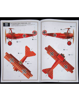 MENG 1/32 SCALE PLASTIC MODEL AIRCRAFT KIT - QS-002S - FOKKER DR.1 TRIPLANE 'RED BARON' -QS002S
