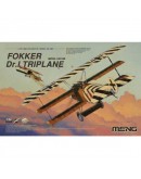 MENG 1/24 SCALE PLASTIC MODEL AIRCRAFT KIT - QS003S - Fokker Dr.1 Triplane with the Pour le Merite Medal (Blue Max Medal)