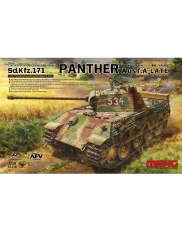 MENG 1/35 SCALE PLASTIC MILITARY MODEL KIT - TS035 - German Medium Tank sd.kfz.171 Panther AUSF .A Late
