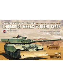 MENG 1/35 SCALE PLASTIC MILITARY MODEL KIT - TS041 - Canadian Main Battle Tank Leopard C2 Mexas w/Dozer Blade