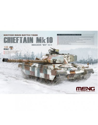 MENG 1/35 SCALE PLASTIC MILITARY MODEL KIT - TS-051 - British Main Battle Tank Chieftian Mk.10 MMTS051