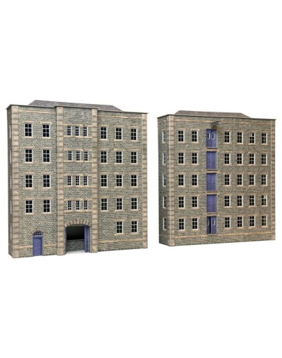 METCALFE OO/HO SCALE CARD BUILDING KIT - PO290 - THE GRIMY OLD MILL METP0290