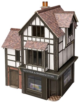 METCALFE OO/HO SCALE CARD BUILDING KIT - PO350 No 1 MARKET STREET