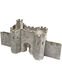 METCALFE N SCALE CARD BUILDING KIT - PN191 - CASTLE GATEHOUSE