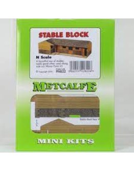 METCALFE N SCALE CARD BUILDING KIT - PN822 STABLE BLOCK