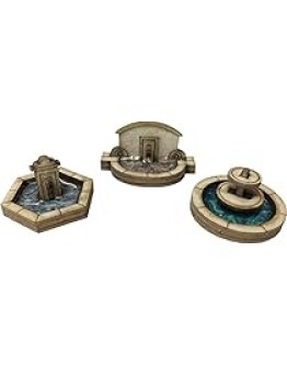 METCALFE N SCALE CARD BUILDING KIT - PN823 -STONE FOUNTAIN SET METPN823