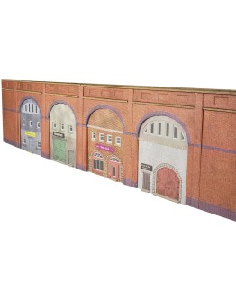 METCALFE N SCALE CARD BUILDING KIT - PN980 - RAILWAY ARCHES METPN980