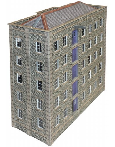 METCALFE N SCALE CARD BUILDING KIT - PN990 - Grimy Old Mill