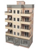 METCALFE OO/HO SCALE CARD BUILDING KIT - PO360 LOW RELIEF TOWER BLOCK