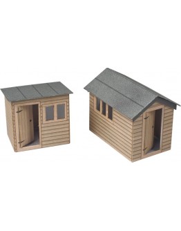 METCALFE OO/HO SCALE CARD BUILDING KIT - PO512 GARDEN SHEDS [2]