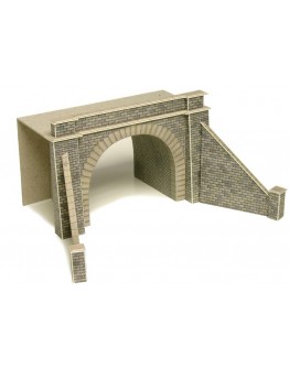 METCALFE N SCALE CARD BUILDING KIT - PN142 Stone Tunnel Entrances Double Track