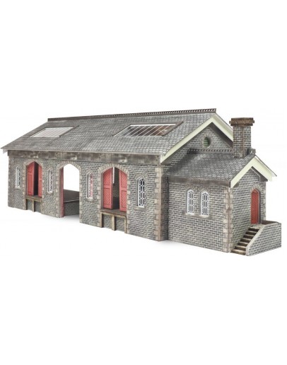 METCALFE N SCALE CARD BUILDING KIT - PN936 Settle / Carlisle Goods Shed in Stone