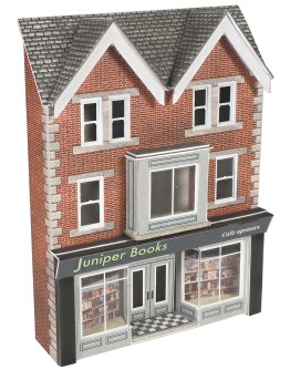 METCALFE N SCALE CARD BUILDING KIT - PN974 - No7. Hight St. A Low Relief Shop Front