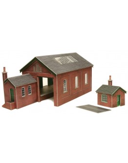 METCALFE OO/HO SCALE CARD BUILDING KIT - PO232 Goods Shed