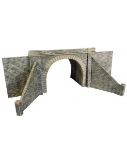 METCALFE OO/HO SCALE CARD BUILDING KIT - PO242 Double Track Stone Built Tunnel Entrance