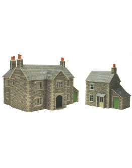 METCALFE OO/HO SCALE CARD BUILDING KIT - PO250 Manor Farm House