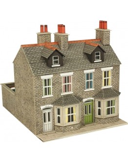 METCALFE OO/HO SCALE CARD BUILDING KIT - PO262 Terraced Houses in Stone