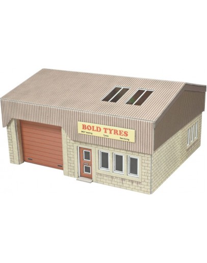 METCALFE OO/HO SCALE CARD BUILDING KIT - PO285 Industrial Unit