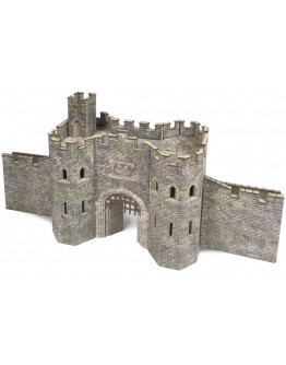 METCALFE OO/HO SCALE CARD BUILDING KIT - PO291 Castle Gatehouse