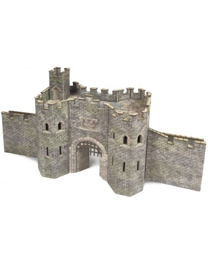 METCALFE OO/HO SCALE CARD BUILDING KIT - PO291 Castle Gatehouse