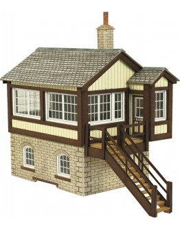 METCALFE OO/HO SCALE CARD BUILDING KIT - PO330 Stone GWR Signal Box Kit